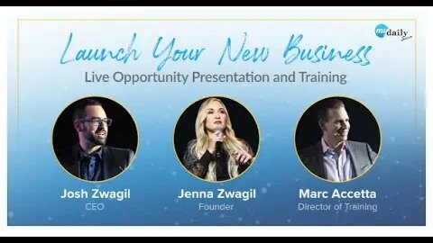 Opportunity to start your own business with MyDailyChoice featuring Founders Josh & Jenna Zwagil