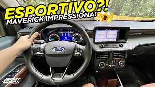 TEST DRIVE NOVO FORD MAVERICK LARIAT FX4 2.0 TURBO 2022! PICAPE COM DESEMPENHO DE CARRO ESPORTIVO!