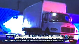 Truck slams into Hampden Medical Marijuana dispensary