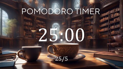 25/5 Pomodoro Timer 🌘 Lofi + Frequency for Relaxing, Studying and Working 🌘