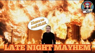 Late Night Mayhem. @meleegames learnsDegeneracy, Blue Beetle FLOP, Robyn Hood, Disney Stock