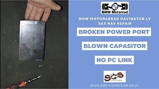 BMW Motorrad Navigator LV SAT NAV Repair Broken Battery Connector No Computer Link