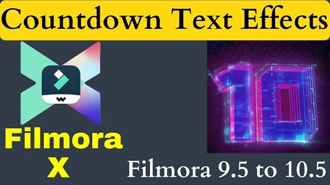 Countdown effect filmora x free || Filmora text effects || Filmora x Digital countdown effects