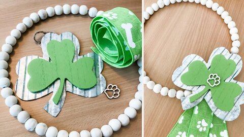 How to Make a DIY Irish Wood Bead Wreath