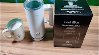 HadinEEon Milk Frother and Steamer Machine Review