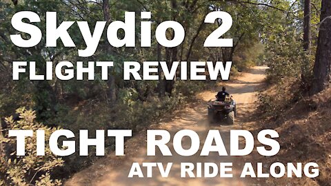 Skydio 2: Epic Drone! - ATV Ride Along - Tight Roads (4K)
