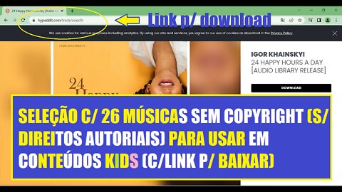 Seleção de Músicas SEM copyright (sem direitos autoriais) para usar em Vídeos Infantis (KIDS)