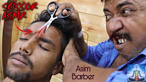 Asim Barber Weird Massage With Scissors and Marbles