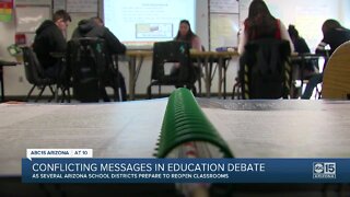 Conflicting messages in education debate