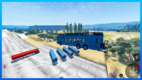 TruckFails | Cars vs Explosive Giant Bulge #159 | BeamNG.Drive |TrucksFails