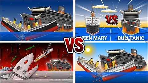 BULLTANIC VS SHIPS FAMOUS SINKING 🚢🛳⚓️ FlipaClip