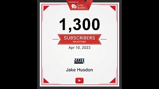 I HIT 1300 SUBS