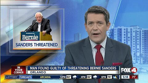 Florida man guilty of leaving threats for Bernie Sanders