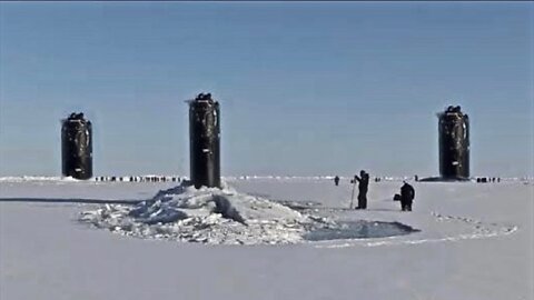 U.S. & U.K. Navy Nuclear Submarines Break Through Arctic Ice
