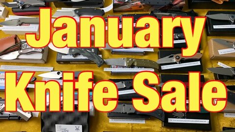 January Knife Sale List and instructions in the description section below