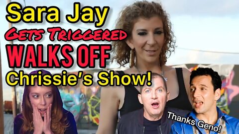 Sara Jay gets TRIGGERED & WALKS OFF Chrissie Mayr's Show! Thanks Geno Bisconte & Kevin Brennan