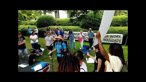 Andy Girard Speech Raleigh NC August 4th 2021 | Healthcare Workers Protest Against Rape