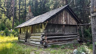 EXPLORING French Camp Log Cabin Shelter Picnic Area | Lostine River Wallowa Whitman Eagle Cap Oregon