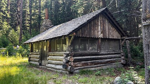 EXPLORING French Camp Log Cabin Shelter Picnic Area | Lostine River Wallowa Whitman Eagle Cap Oregon