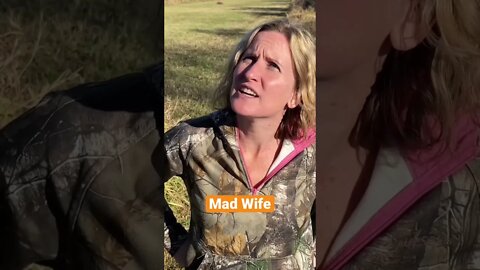 Mad Wife, No Deer // #bowhunting / #deerhunting / #shorts