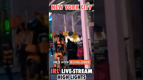 Batman Building Bumblebee Live IRL! | Times Square NYC! #shorts #newyorkcity #irlmoments #irl