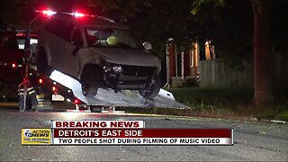 Two people shot during filming of music video