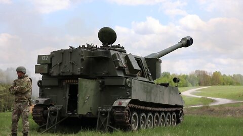 ★★★ NATO trains Armed Forces of Ukraine Artillerymen on the M109 Self-Propelled Howitzer