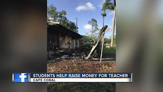 High school student helps raise money for teacher
