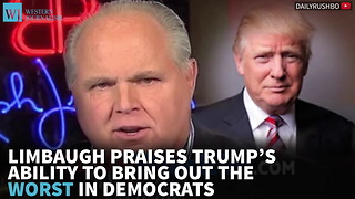 Limbaugh Praises Trump’s Ability To Bring Out The Worst In Democrats