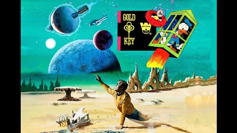 Gold Key Comics. Graphic Man shows some Korak, Magnus Robot Fighter, Mickey, Ducks, UFO, even ads