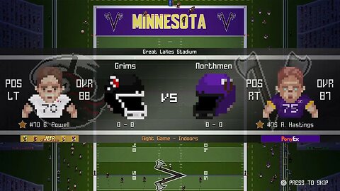 L:1-1 Atlanta Grims (0-0) @ Minnesota Northmen (0-0) - Intros / Coin Toss - Legend Bowl - Week 1