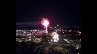 July 4th Fireworks Drone View - Fourth of July