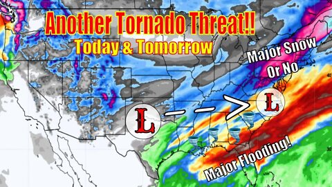 Major Flooding & Tornado Threat! Northeast Snowfall Update! - The WeatherMan Plus Weather Channel