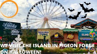 We Visit The Island In Pigeon Forge On Halloween!