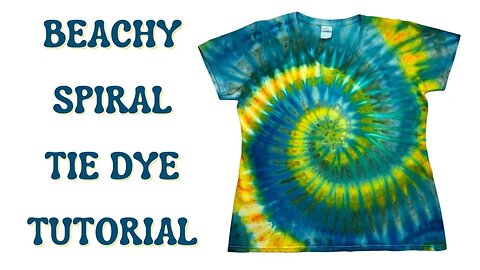 Tie-Dye Designs: Incline Beachy Spiral DUI (Dye Under Ice)