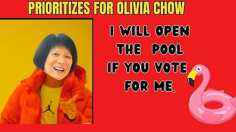 Chow's top priority . Open pool when its hot tax payers.