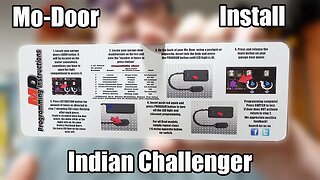 Putting a Mo-Door garage door opener on my Indian Challenger