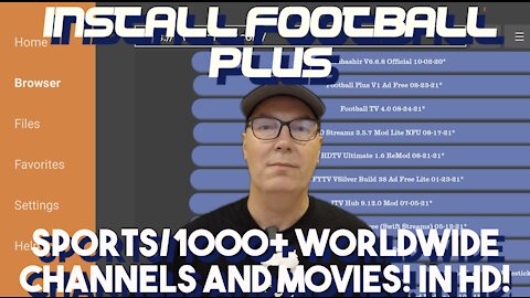 Install Football Plus APK for Live Sports And 1000+ HD Channels Plus Movies