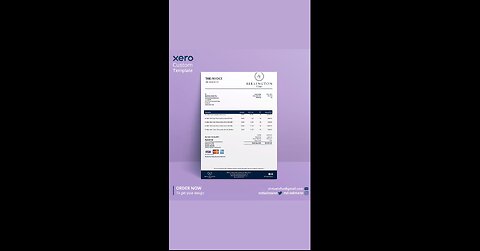 Xero custom template | Xero invoice template | Xero custom docx template #Xero