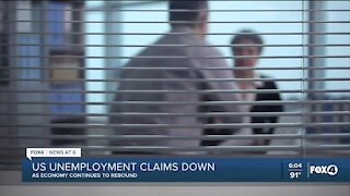 Unemployment claims fall for 6 weeks