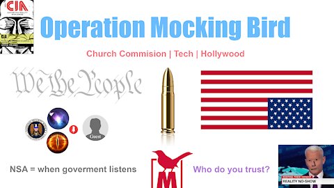 Operation Mocking Bird | Church Committee | Domestic Terrorism | 2021