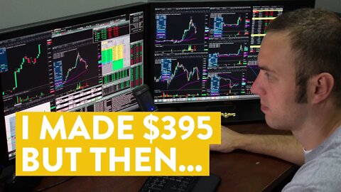 [LIVE] Day Trading | I Made $395... but THEN...