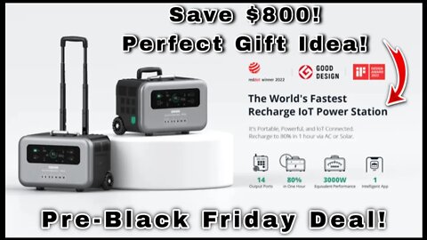 Pre-Black Friday Sale On Worlds Fastest Recharging Power Station - By Zendure!