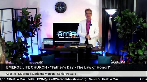 EMERGE "LIVE STREAM!" Father's Day! - "The Law of Honor!"