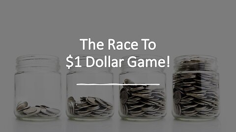 The Race to One Dollar Game! (counting money + linear and skip counting lessons)