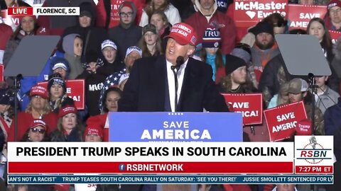 USA | President Donald J. Trump Speaks at Save America Rally in Florence, SC 3/12/22