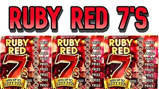 Brand NEW Ruby Red 7's Lottery Scratch Off gameplay from the New York State Lottery!!