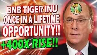 BNB TIGER HOLDERS!! BLACKROCK CEO WILL MAKE CRYPTO AND BNB TIGER EXPLODE!!