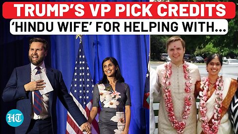 Trump's Vice President Pick JD Vance Opens Up On 'Hindu Wife', How Her Faith Helped Him | US News