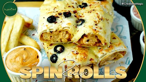 Homemade Cheesy Spin Rolls Recipe by SuperChef